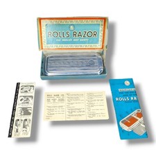 Rolls Razor Viscount Model Original Box Instructions Sharpening Stone London C23 picture