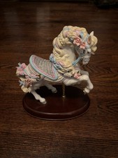 Vintage Carrousel Horse Figurine Fine Porcelain World Showcase Gift Collection picture