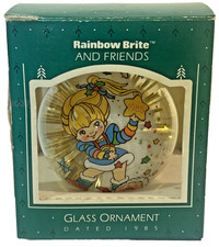 Vtg 1985 Hallmark Rainbow Brite and Friends Glass Ornament  QX2682 Excellent picture