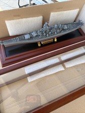 Battleship WW2 USS MISSOURI Metal Hull Model World War 2 Pearl Harbor Tokyo Bay picture
