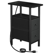 LOAKEKEL Narrow End Table Living Room with Charging Station, Skinny Side Tabl... picture