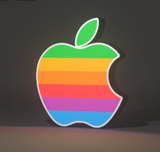 APPLE COMPUTER LOGO 1980'S LED SIGN LIGHT BOX LARGE 12.25