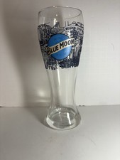 Blue Moon Limited “Denver” 16oz Beer Glass Brand New 8” Tall Denver Colorado picture