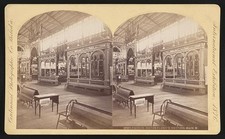 1876 Netherlands Section Main B Facade Exhibition Interior Stereoview picture