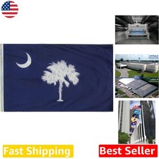 South Carolina State Flag 3x5 Ft Nylon Durable USA-Made Official Design picture