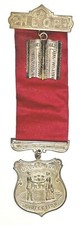 ANTIQUE N.E.O.P. NEW ENGLAND UNITED FOR PROTECTION MEDAL PIN picture
