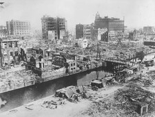 The ruins of Nihombashi Tokyo Japan after the earthquake 1920s Old Photo picture