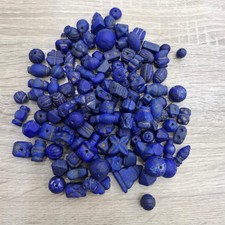 Ancient Lapis Lazuli Beads 500 BC Afghan Historical Jewelry picture