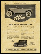 1918 Allen Motor Cars of Fostoria, OhiO NEW Metal Sign: 12x16 Large Size picture