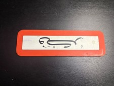 RARE Vintage IBM Think Desk Sign Orange Plaque Arabic picture