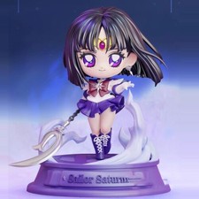 HOW CUTE Sailor Moon Sailor Saturn Resin Model In Stock Q Ver H12.7cm picture