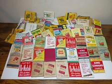 VINTAGE Lot Of MATCHBOOKS Great Advertisements Hunts Winston Camel Bond Bread picture
