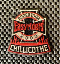 EASYRIDERS CHILLICOTHE 2002 RODEO TOUR SEW ON PATCH MOTORCYCLE BIKERS 3 x 3