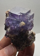 Wow Fluorite on Matrix + Quartz - 153g -Yaogangxian Mine, Hunan, China picture