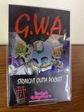 Pocket Gangsters Pokemon EMBOSSED METAL Signed by Chris Fredricks picture