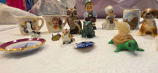 Vintage Miniature Figurine Lot - Goebel, Wade Whimsies Ceramic Animals 10+ picture