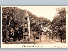 c1915 The Clock Tower Sharon Connecticut CT RPPC Real Photo Postcard picture