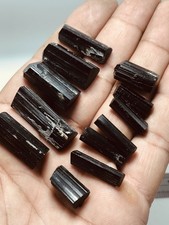 Aesthetic/12pcs lot,Natural Black tourmaline Crystal Weight 52gram picture