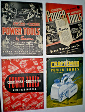 Craftsman Power Tools Catalog Lot 1936, 1937, 1939, 1942 ~Sears Roebuck Original picture