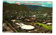 Honolulu International Center vintage postcard unposted picture