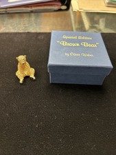 Oliver Weber Swarovski Gold Crystal Brown Bear SPECIAL EDITION NEW IN BOX picture