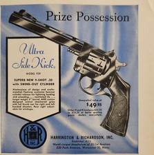 1958 Print Ad H&R Ultra Side Kick 9-Shot Single Action Revolvers Worcester,MA picture