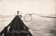 Racine Harbor, WI Wisconsin MI Michigan 1912 RPPC Photo Postcard COPY picture