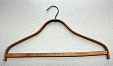 1890's Wooden Advertising Coat Hanger RARE Bailey's Cleansers Watertown, Mass. picture