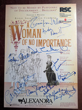 Andrew Havill +, signed theatre leaflet - Oscar Wilde's A Woman of No Importance picture