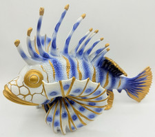 Capodimonte Porcelain Italy LION FISH Signed EDUARDO TASCA 13