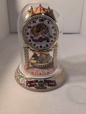 Franklin Mint Ringling Bros & Barnum & Bailey 125th Anniversary Carousel Clock — picture