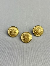 Vintage DAKS London Metal Gold Tone Small Buttons Lot Of 3 picture