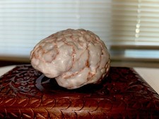 Red Network Crystal Brain Sculpture - Unique Home Accents picture