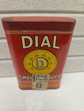 VINTAGE ADVERTISING EMPTY DIAL VERTICAL POCKET TOBACCO TIN picture
