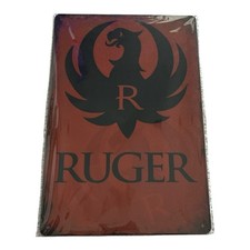 Ruger Tin Metal Vintage Sign 8x12 Firearms NEW picture