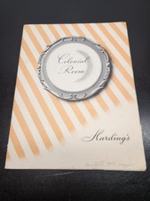 Vintage 1949 Harding's Colonial Room Chicago Restaurant Menu Ephemera picture
