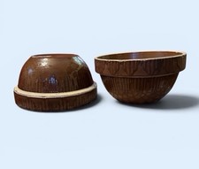 2 Vintage Ruckels Stoneware Mixing Bowl  10
