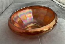 Vintage carnival glass bowl In marigold picture