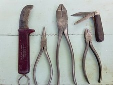 Vintage M. Klein & Sons Lineman Pliers USA Lot. Look picture
