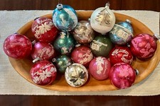 Lot Of Vintage Shiny Brite, West Germany, Poland 3” Glass Christmas Ornament picture