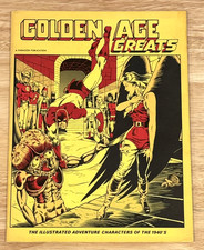 Golden Age Greats #1  VIntage Comic Fanzine / Pin-Up Magazine by Paragon 1974 picture