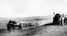 Mongolia Beijing-Paris Raid Italy Meeting With A Caravan Of Wagons 1907 PHOTO picture