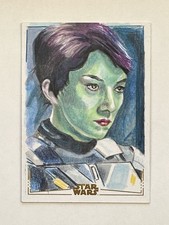 2025 Star Wars Galaxy - Sabine Wren - 1/1 Gold Foil Sketch Card by Marcia Dye picture