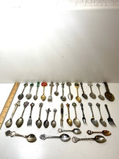Vintage Souvenir Spoon & Fork Lot, not junk drawer picture
