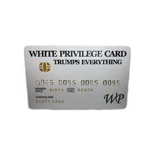 W. Privilege Card Novelty Plastic Credit Card Trump MAGA Joke Funny Card picture
