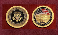 RARE 2025 PRESIDENT DONALD J. TRUMP WHITE HOUSE SUMMER SOIRÉE APPRECIATION COIN picture