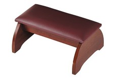 Personal Kneeler Walnut Finish Maple Hardwood PVC Cover Church Prayer Bench picture