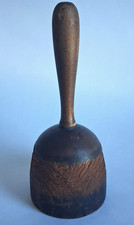 Antique Round Wood Carving Mallet Tool - Primitive picture