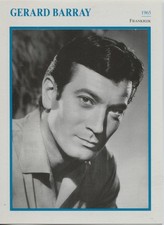 Gerard Barray - French Actor Film/Movie/Cinema Trading Card picture