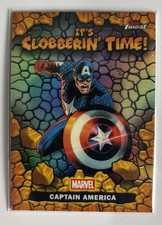 2026 Topps Finest Fantastic Four #CT-03 It's Clobberin' Time CAPTAIN AMERICA picture